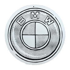 BMW Half-Tone Logo Print (Hand-Embellished)