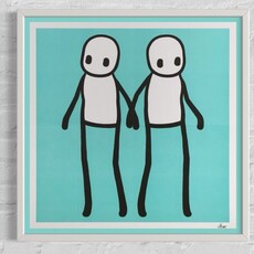Holding Hands (Signed, Teal Variant)