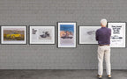 Fictional Advertisements Suite of 5 Works (Signed)