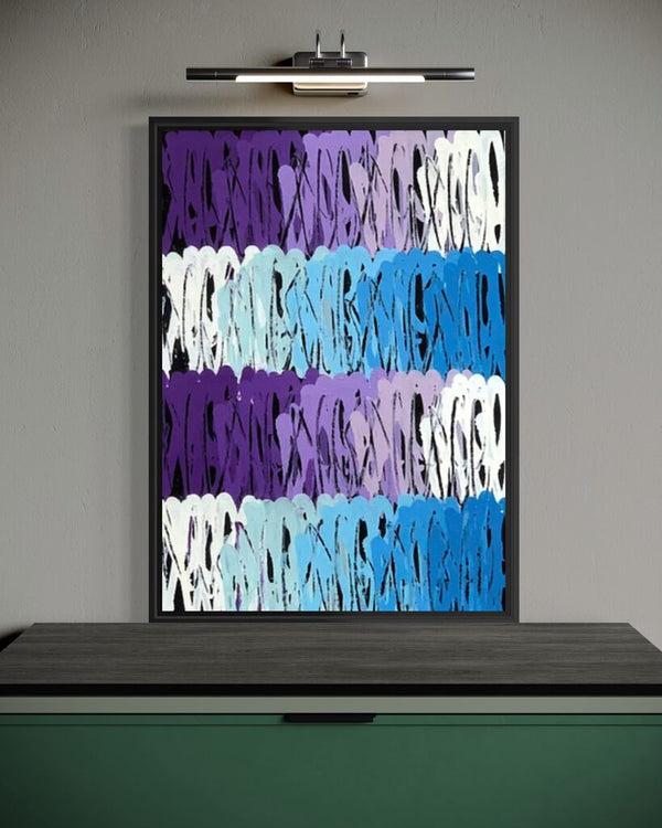Multi Tags (Original painting) Blue, Purple, White