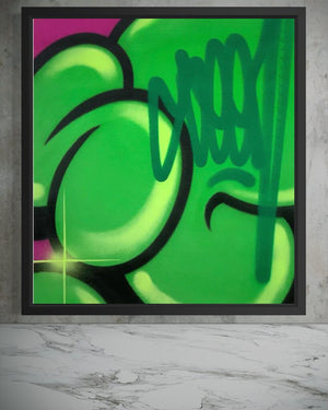 Bubble Tag (Green & Violet variant)