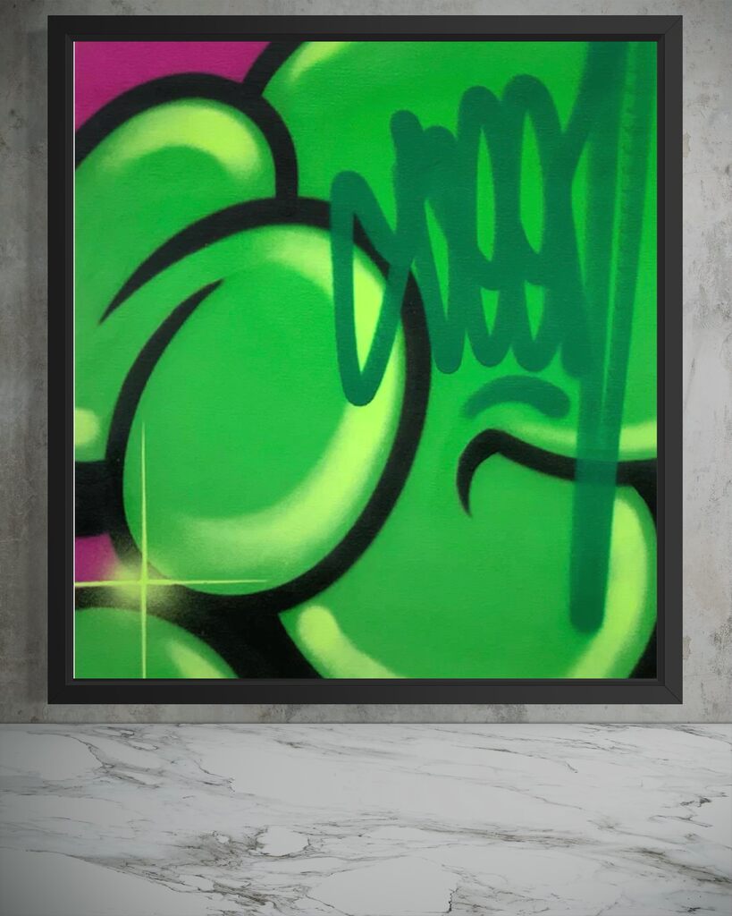 Bubble Tag (Green & Violet variant)