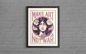 Make Art Not War (Cream Variant)