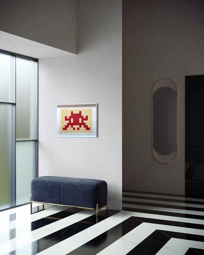 Positive Space / Negative Space (Red/Cream) TT1-1