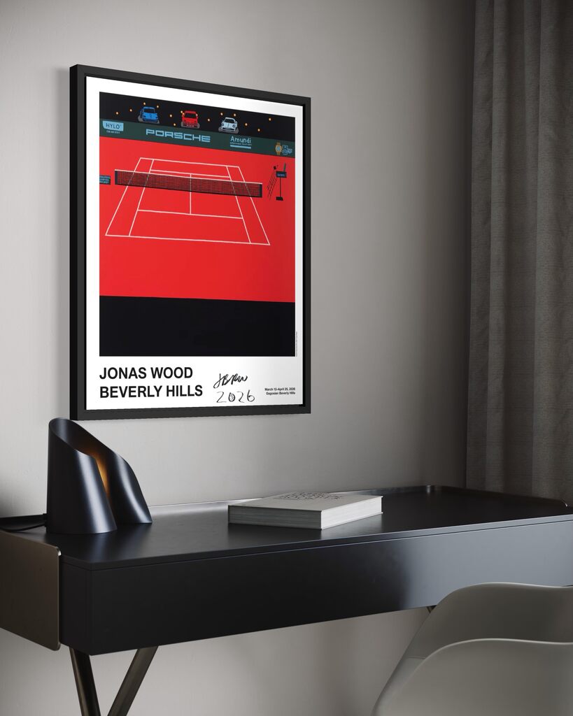 Porsche Tennis Court (Hand Signed with basketball)