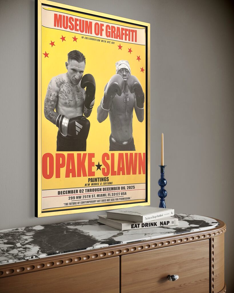 Minutemen boxing gloves & SHOW PRINT (Art Basel ‘25 exclusive, PINK)