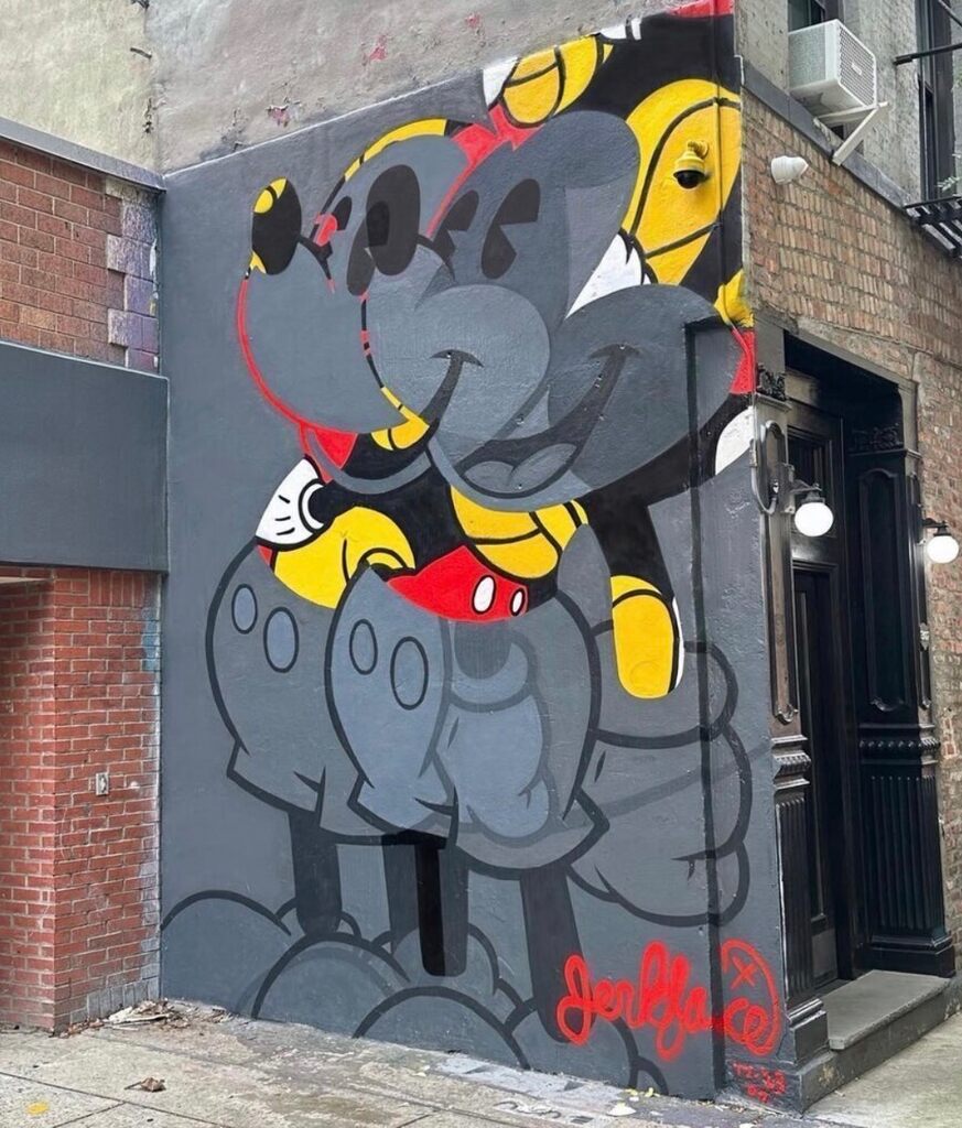 Double Mickey (Kick Black) Unique print