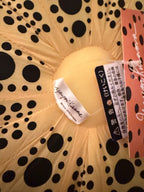 Set of Two Polka Dot Pumpkins (LARGE SIZE, PLUSH, RED WHITE & YELLOW BLACK)