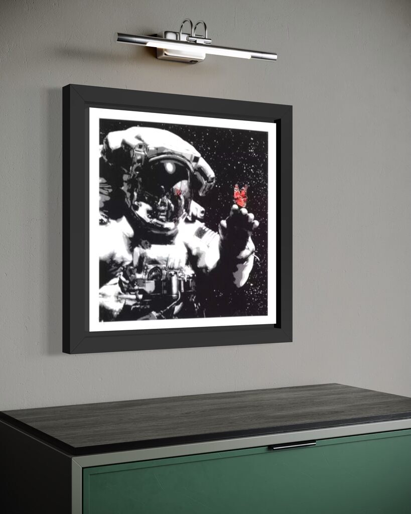 Eternal Reflection (Red Lilac, Museum Framed)
