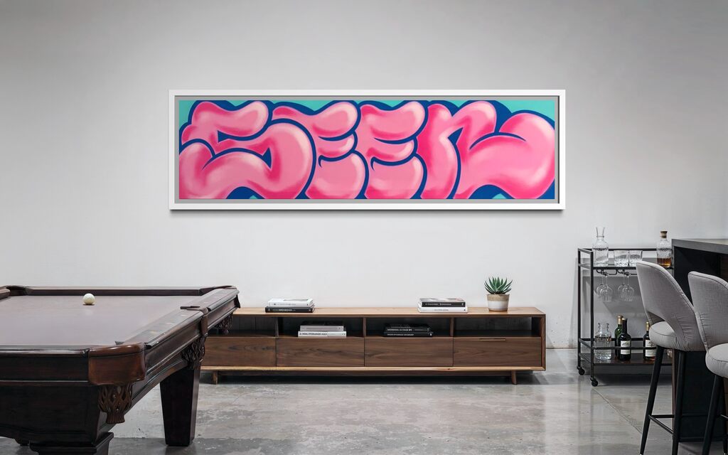 XL Jumbo Bubble Tag (Bubblegum & Blue)