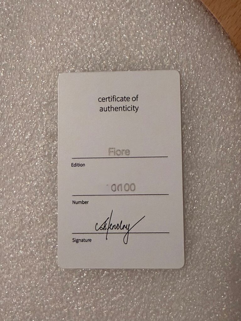Fiore (Hand Painted Flower Canvas in Beechwood frame