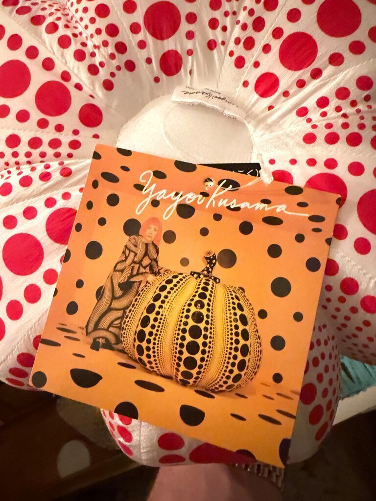 Set of Two Polka Dot Pumpkins (LARGE SIZE, PLUSH, RED WHITE & YELLOW BLACK)