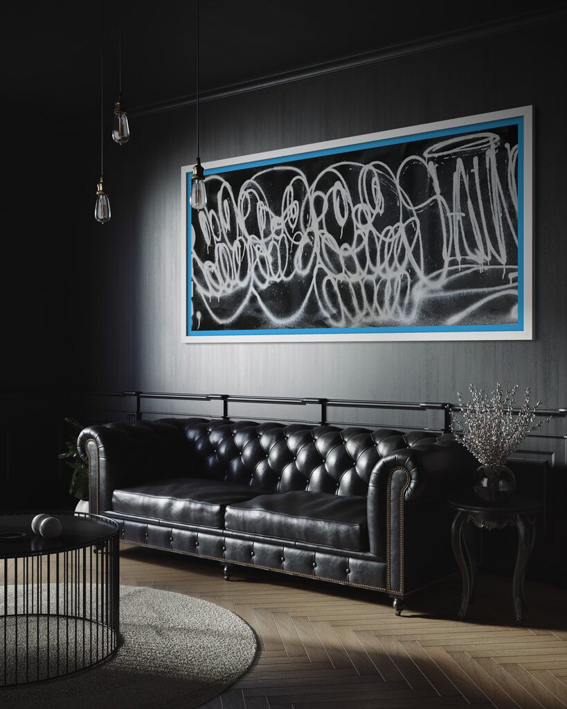 Minutemen (Triple Trouble, Original painting on boxing ring canvas)