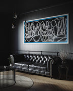 Minutemen (Triple Trouble, Original painting on boxing ring canvas)