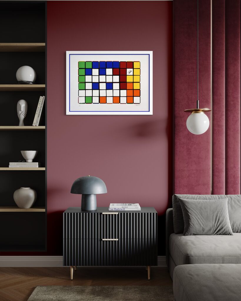 Six Cubes (Blue & Yellow)