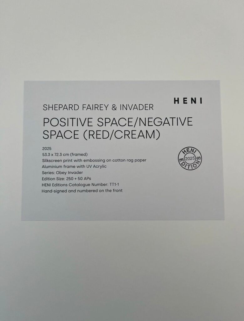 Positive Space / Negative Space (Red/Cream) TT1-1