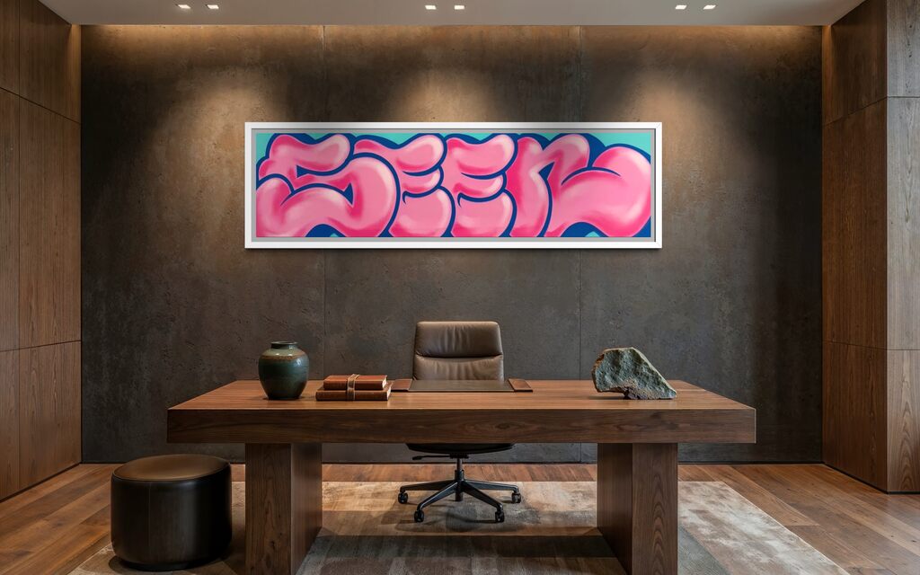 XL Jumbo Bubble Tag (Bubblegum & Blue)