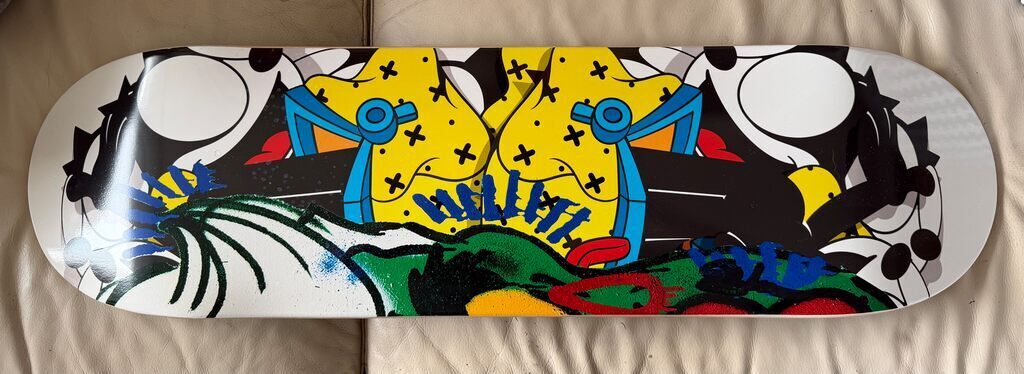 Harvey Dent / Two Face Skate Deck Diptych (Art Basel ‘25, Hand Signed)
