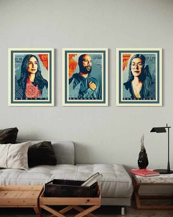 Reframe Triptych (Reenvision, rebirth, reconnect)