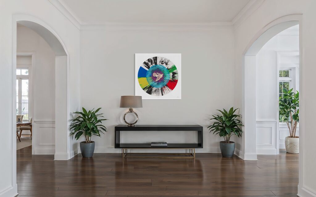 Beautiful Optimistic Peace and Love Dove Spin Painting (The Hope Paintings)