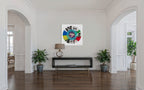 Beautiful Optimistic Peace and Love Dove Spin Painting (The Hope Paintings)