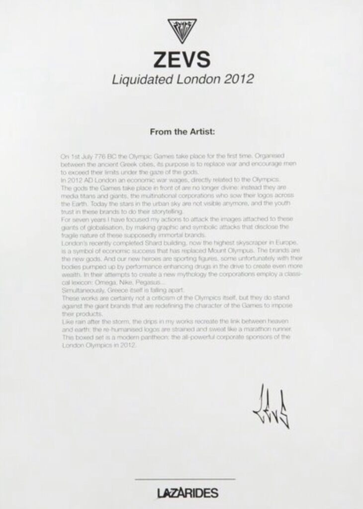 Liquidated London (a portfolio of 14 works)
