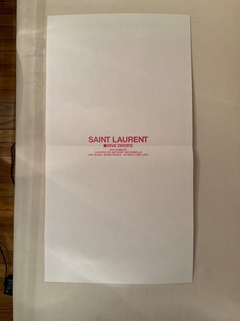 Sho Shibuya X Saint Laurent (55 sunrises, stamped print with silkscreened bag)
