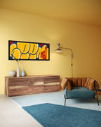 Jumbo Bubble Tag (Rare Yellow, Original Canvas Painting)