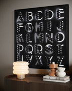 ART DECO WITH BLACK GLITTER