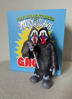 Spooky Slawn Halloween Figure Set (Frank, Sleddy & Ghost) with mini prints.