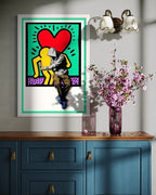 BFF (Valentines Day Haring homage)