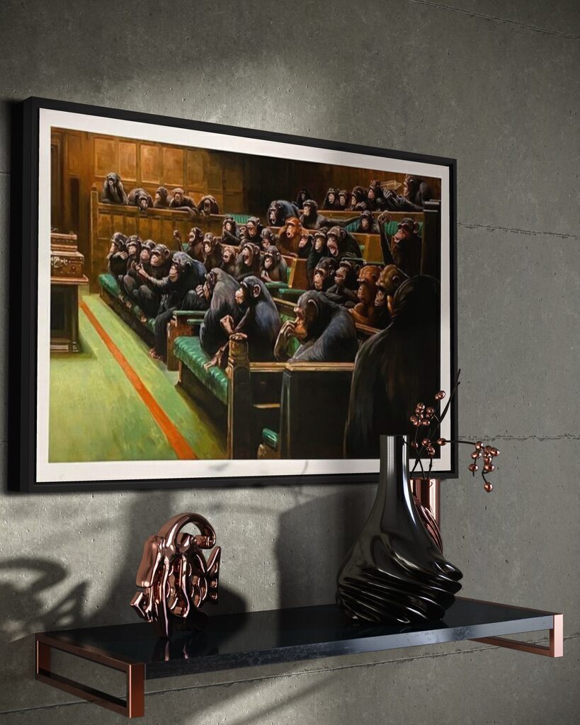 Monkey Parliament (Hand embellished TEST PROOF/ AP)