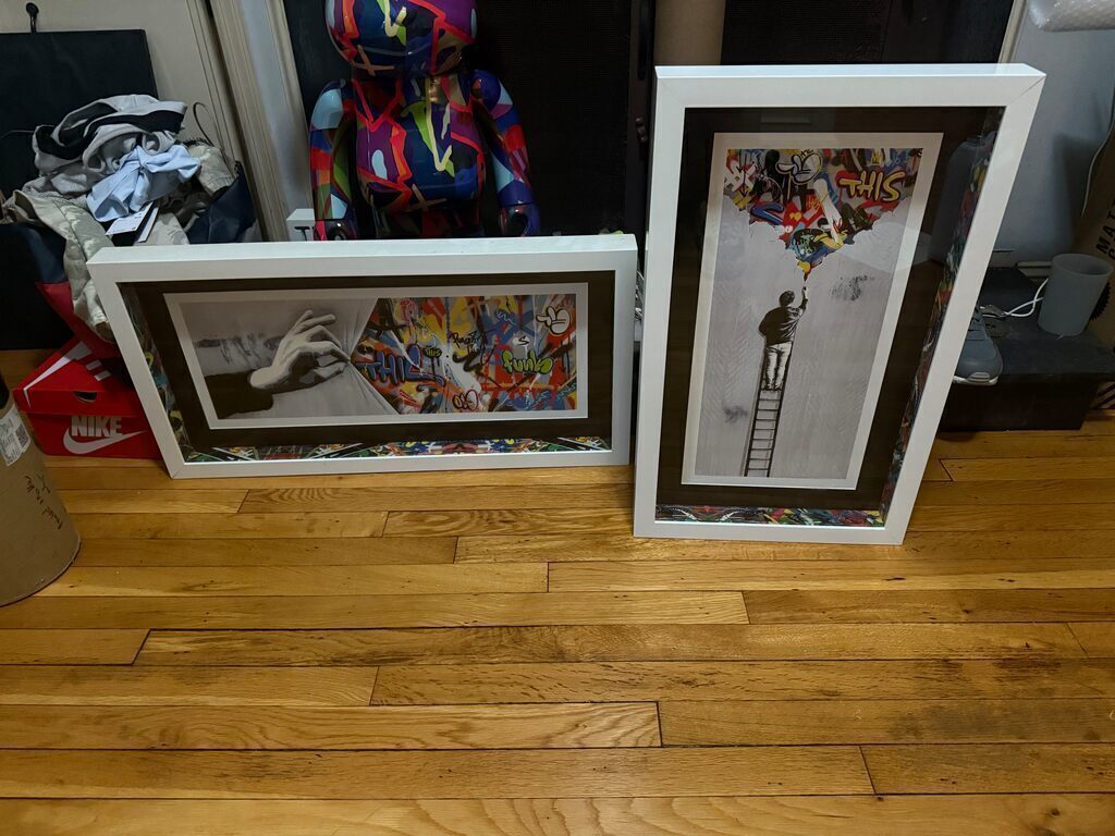 The Crack & Sneak Peek (framed in Shadow Box with “Whatson spacers”)