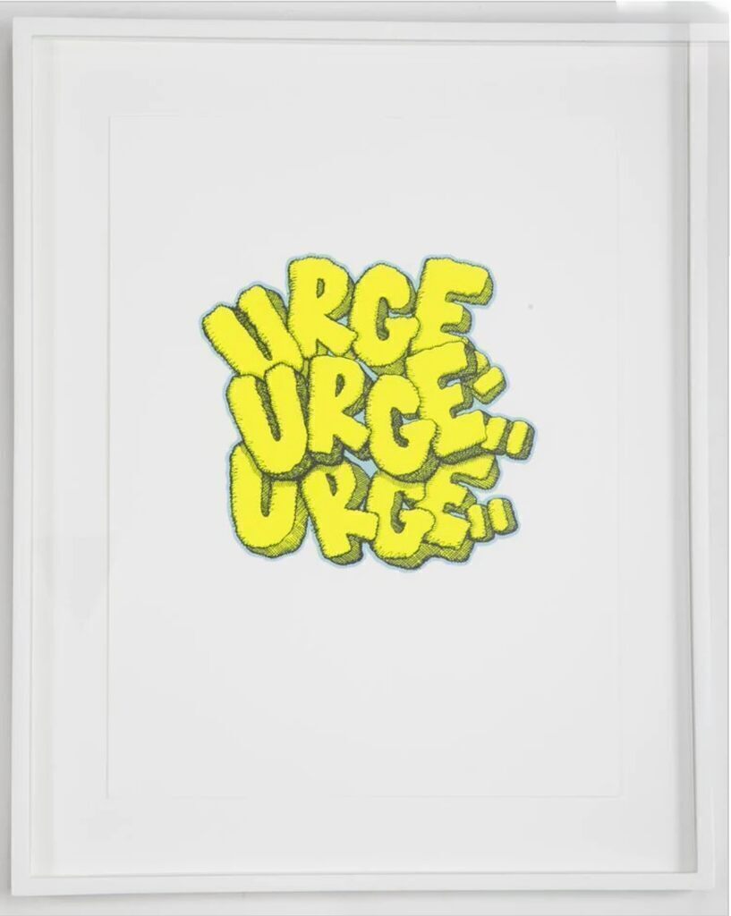 Urge (Suite of ten screenprints) Framed