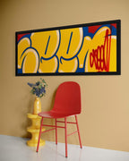 Jumbo Bubble Tag (Rare Yellow, Original Canvas Painting)