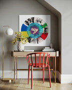 Beautiful Optimistic Peace and Love Dove Spin Painting (The Hope Paintings)