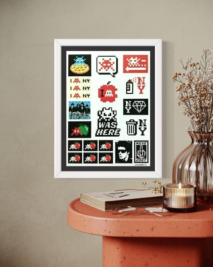 Big Apple (NYC) silkscreen sticker sheet( signed and dated, Stuck up Vol. 2)