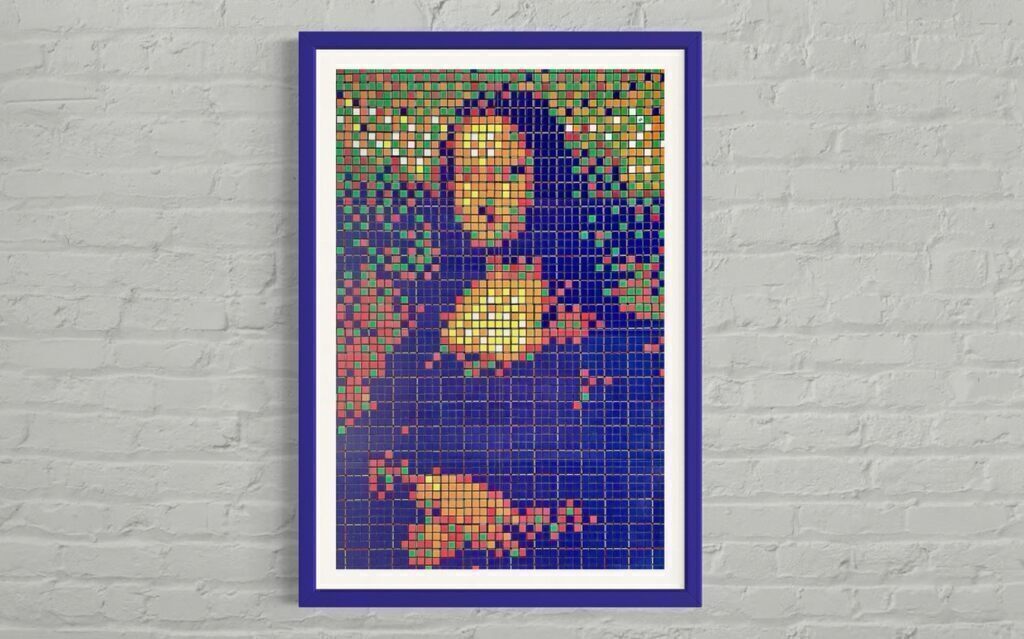 Rubik Mona Lisa (Lithograph)