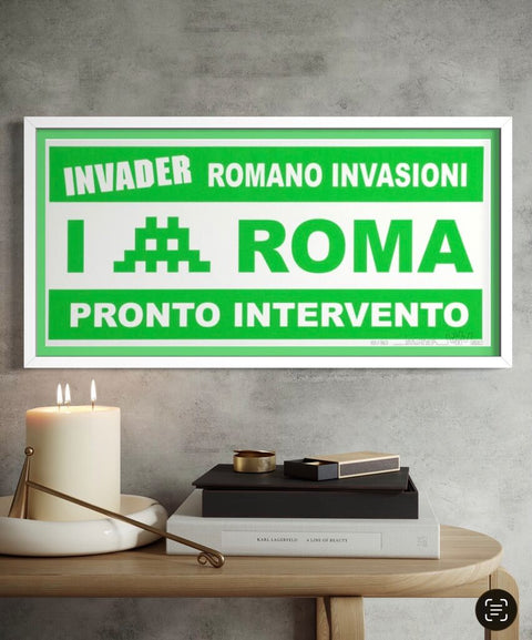 Invader — Pronto Intervento Roma (Green)