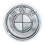 BMW Half-Tone Logo Print (Hand-Embellished)