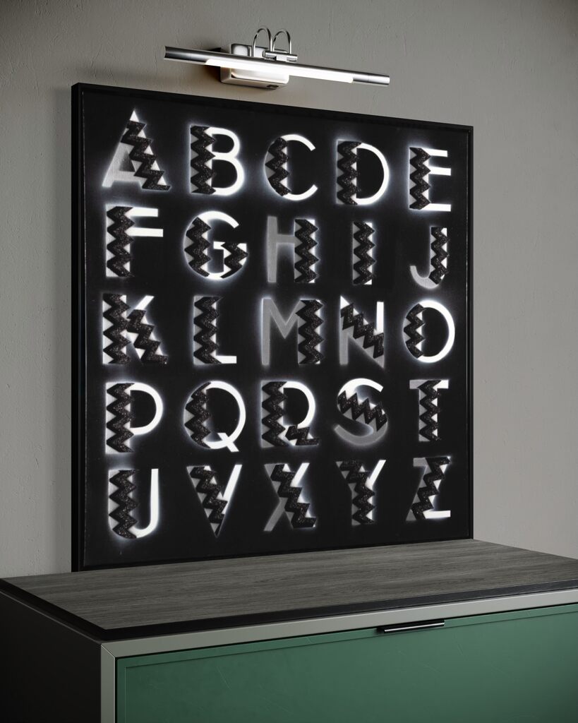 ART DECO WITH BLACK GLITTER