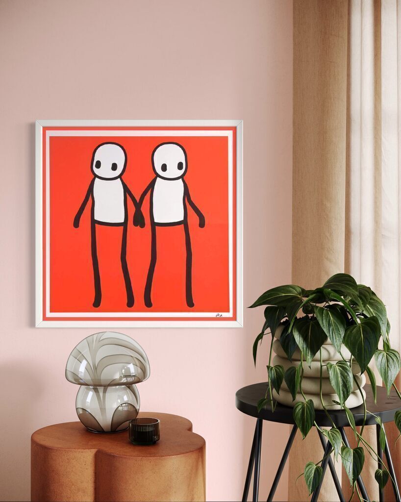Holding Hands (Hand Signed, Red Variant)