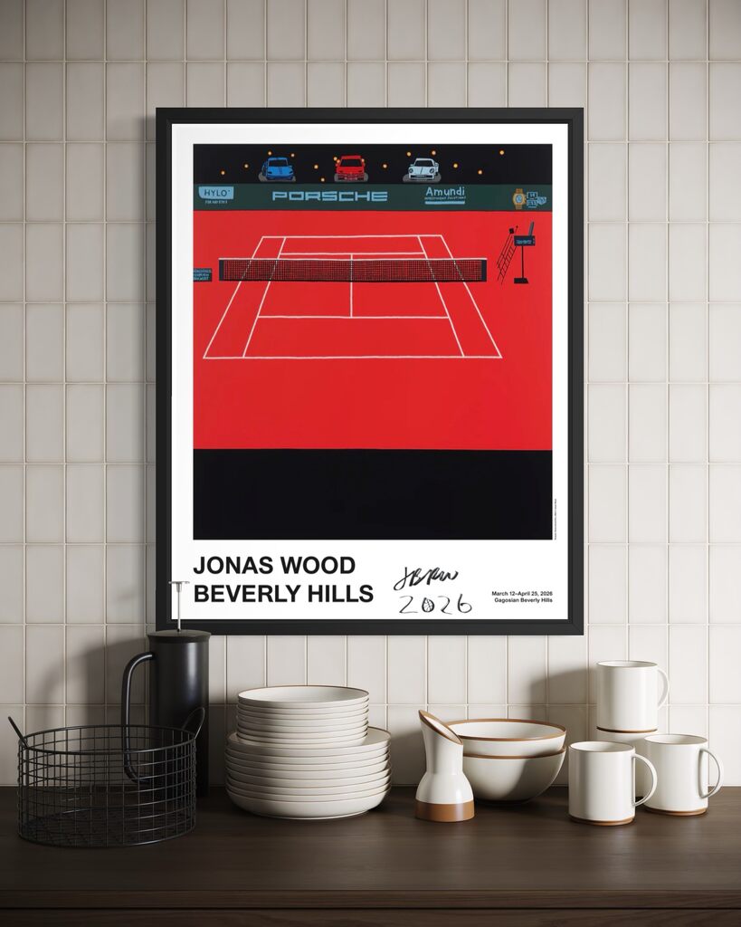 Porsche Tennis Court (Hand Signed with basketball)