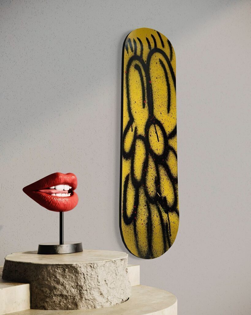 Untitled (Original Painting on Skatedeck)