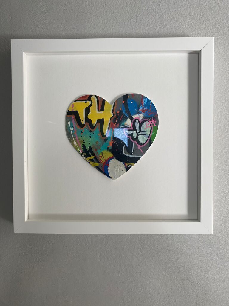 Heart cut out (original painting)