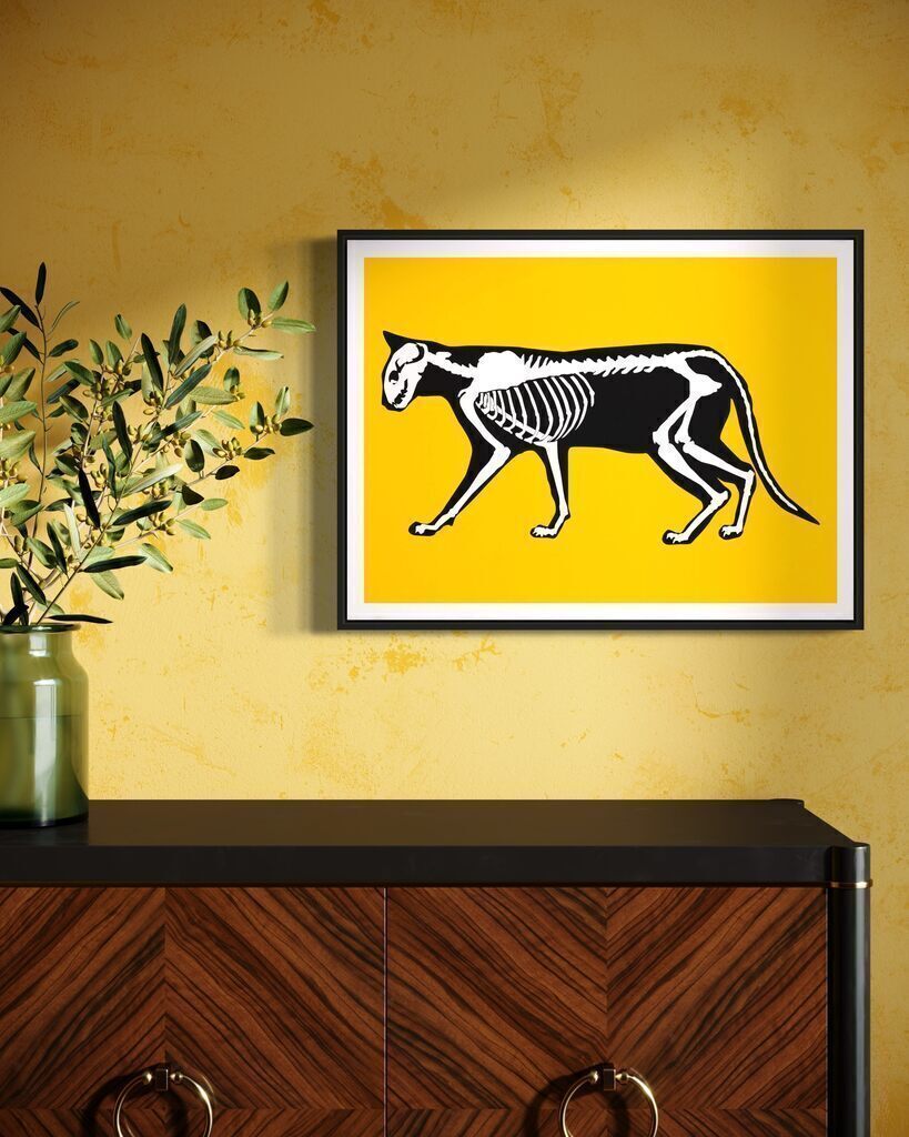 Skeleton Cat (Yellow Variant)