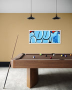 JUMBO BUBBLE TAG (Original Painting, Blue & Red Variant)