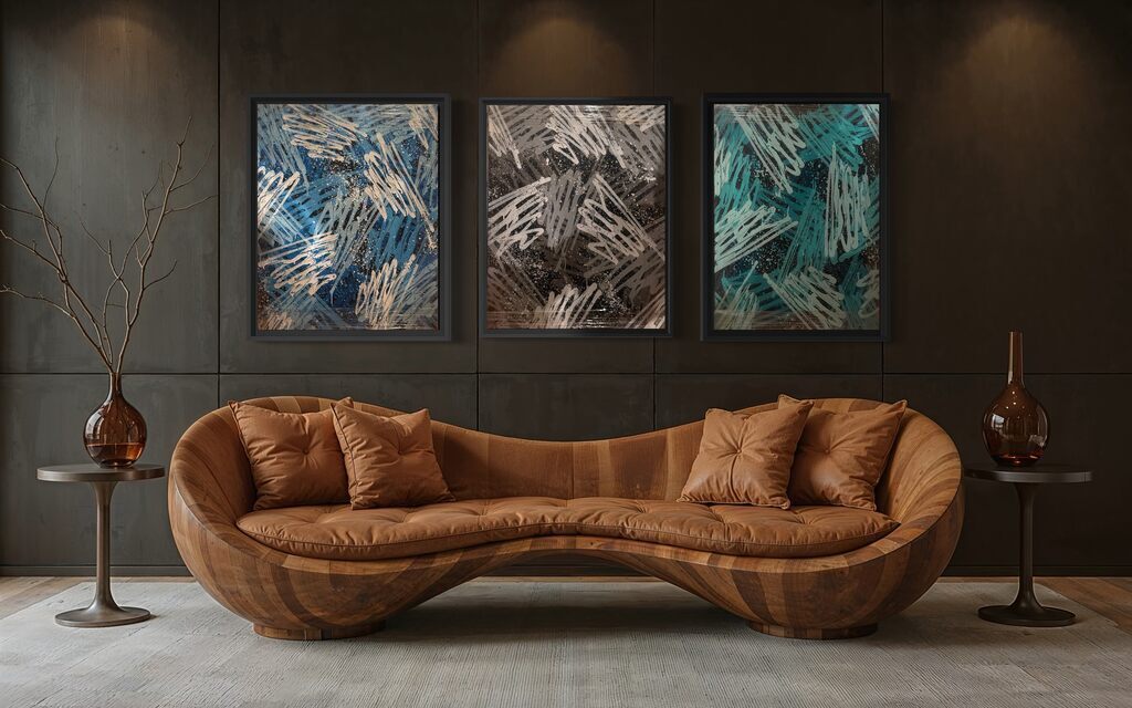 Multi Tags Triptych (original paintings on canvas)