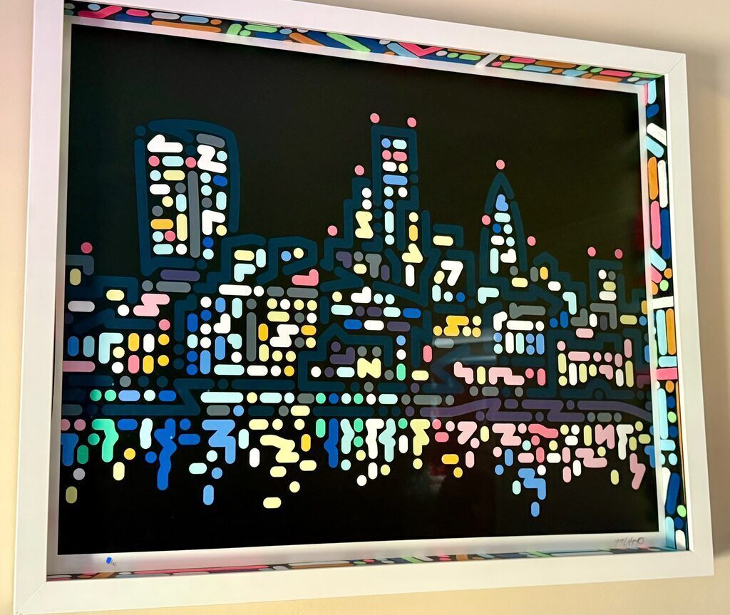 Yoon Hyup — Thames Lights (Framed)