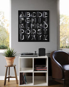 ART DECO WITH BLACK GLITTER